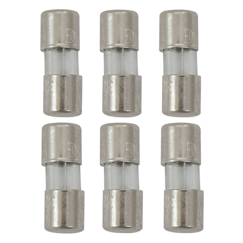 Northlight Set of 6 Replacement Fuses For Mini Christmas Lights, 3 Amps, 1 of 3