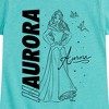 Girls' - Disney Princess - Aurora Sleeping Beauty With Birds Fitted Short Sleeve Graphic T-Shirt - 2 of 4