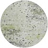 Artichoke Green And Purple Abstract Washable Indoor Outdoor Area Rug - 4 of 4