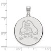 Black Bow Jewelry Sterling Silver East Carolina Pirates NCAA Extra Large Pendant - 2 of 3