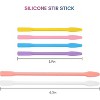 JDICTION 6-PCS Reusable Silicone Stir Sticks, Epoxy Resin Paint Mixing Tools For Glitter Tumblers DIY Crafts In 6 Colors - 2 of 4
