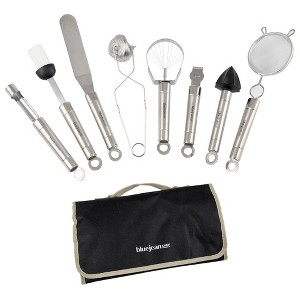 Blue Jean Chef 8-Piece Kitchen Tool and Gadget Set, Stainless-Steel Kitchen Tools with Storage Pouch, Dishwasher Safe - 1 of 4