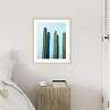 Amanti Art Oaxaca Cacti on Light Blue by Raisa Zwart Wood Framed Wall Art Print - 4 of 4