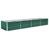 vidaXL Raised Bed Galvanised Steel 320 x 80 x 45 cm Green Flower Pot - 2 of 4