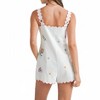 Women's Embroidered Button Down Romper - MABLE - 3 of 4