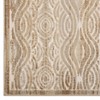 Modway Kennocha Rustic Vintage Abstract Waves 5x8 Area Rug - Tan/Cream,  Stain Resistant / Easy To Clean ,  Protect Floors From Traffic/Furniture - 2 of 4