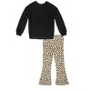Derek Heart Girls Top & Flare Pants Set - 2 of 3