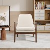 Hrinhom 26.2" W Modern Armchair,Upholstered Accent Chairs With Wood Frame - 2 of 4