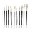 Mezzo Rotating Paint Brush Storage Rack w/ Creative Mark Pro-Stroke Value Oil Paint Brush Set- White Chungking Natural Hog Hair Paint Brushes Set of - 2 of 4