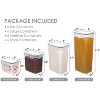 Sealed food storage containers, 24 per pack, made of plastic, suitable for pantry storage, BPA-free, gray. - 2 of 4