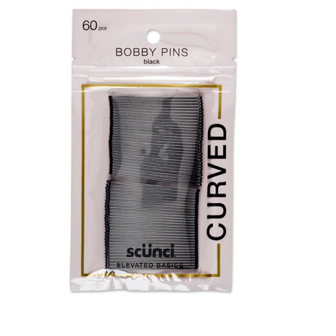 Conair Scunci Curved Bobby Pins Black 60pk Target