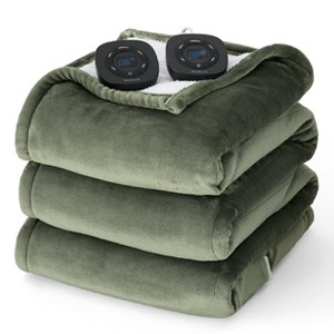 Bedsure Heated Blanket - Fast Heating Electric Blanket Soft Flannel Heated Throw Warm Gifts for Family - 1 of 4