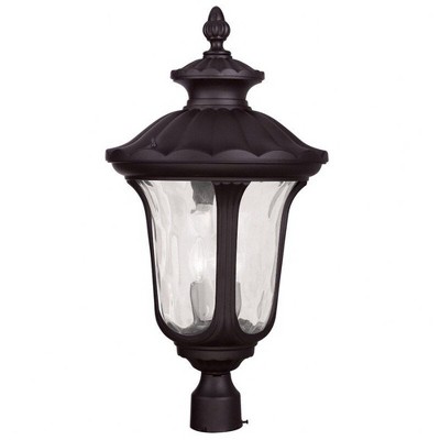 Livex Lighting Oxford 3 - Light Post Light in  Black