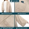 PAVILIA Fleece Wearable Blanket with Sleeves, Warm Cozy Soft Functional Lightweight Sleeved Throw Adults Men Women - 3 of 4