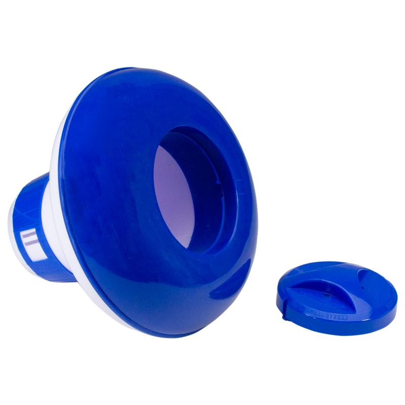 Northlight Floating Swimming Pool Chlorine Dispenser 8.5" - Blue/White, 3 of 4