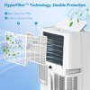 10000 BTU Portable Air Conditioner, Home AC/Air Conditioner with Remote Control for Room up to 450 Sq.Ft, 3-in-1 Functions/24 Hrs Timer/Caster Wheels - 3 of 4
