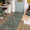 Retro Mottled Flowers Area Rug Boho Design Non-Shedding Easy Care Ideal for High Traffic Areas In Living Room Bedroom Office Kitchen - 3 of 4