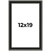 PosterPalooza | Antique Black Picture Frame - UV Acrylic, Foam Board Backing, Hanging Hardware - 2 of 4