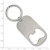 Black Bow Jewelry Stainless Steel Brushed Functional Bottle Opener Key Chain - 2 of 3