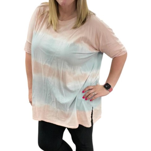 Women's Oversized Tie Dye Top - RAE MODE - image 1 of 2