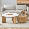 NicBex Natural Pattern Set of 2 Coffee Table with Embedded Design,Unique Rustic Charm Center Table for Living Room,Apartment - 3 of 4