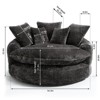 Aukfa 55" Oversized Round Chaise Lounge Chair, Modern Circle/Cloud Sofa Bed, Bean Bag Chair For Living Room - 4 of 4