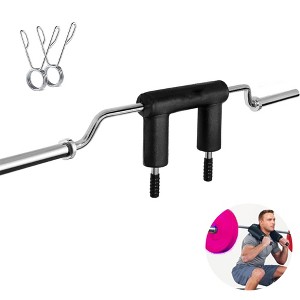 Safety Squat Bar, 2 inch Sleeve Barbell , 700LB Fitness Squat Bar With 2 Barbell Clips & Comfortable Neck Pad for Free Weights Strength Training - 1 of 4