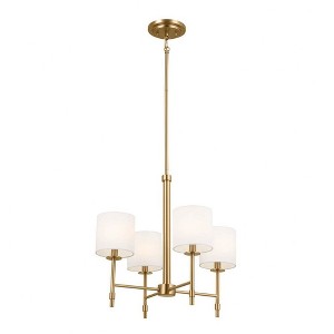 Kichler Lighting Ali 4 - Light Chandelier in  Brushed Natural Brass - 1 of 4