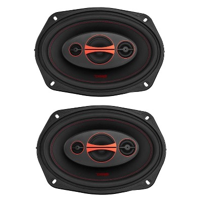 DS18 DS18-GEN-X6.9 Car Stereo GEN X 6 x 9 Inch 4 Way Coaxial Speaker with 180 Watt MAX, 60 Watt RMS, and 4 Ohm for Car Audio Sound System (4 Speakers)