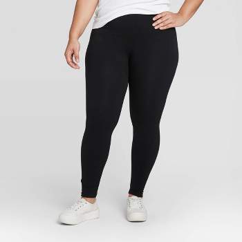 Women's High-waisted Slim Fit Leggings - Ava & Viv™ Black : Target