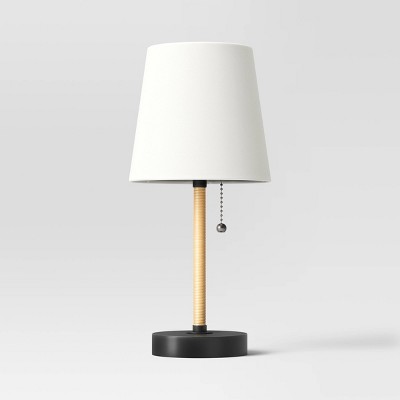 23.5 Mica Table Lamp With Night Light - Cal Lighting : Target