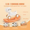 VEVOR Toddler Rocking Horse 3-in-1, Convertible to Balance Board, Equipped with 4 Gentle Wheels, Durable HDPE, Supports Children up to 80 lbs - 3 of 4