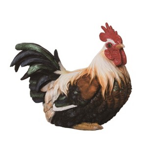 Transpac Resin 11.8" Multicolor Spring Radiant Rooster Decor - 1 of 2