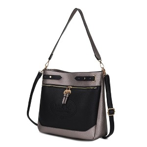 MKF Collection Evie two-tone Vegan Leather Women’s Shoulder bag by Mia K - 1 of 4