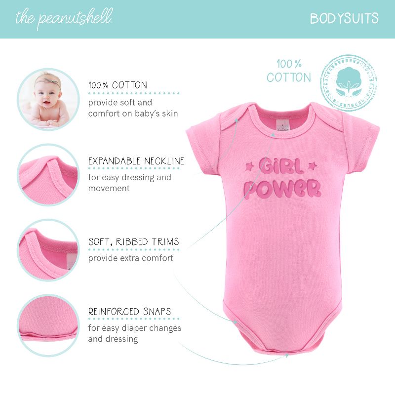 The Peanutshell Pretty Pink 16-Piece Layette Baby Girl Clothes, Gift Set, 0-3 Months, 4 of 7
