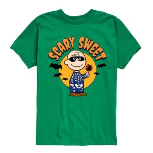 Boys' - Peanuts - Scary Sweet Short Sleeve Graphic T-Shirt - 1 of 4
