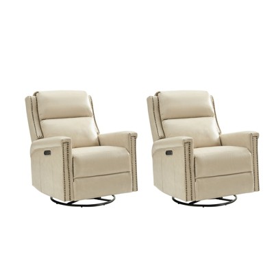 Salomon Swivel And Rocker Power Recliner Set of 2 | HULALA HOME