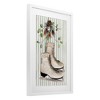 Stupell Industries Winter Ice Skates on Stripes Framed Print Under Glass Art - 2 of 4