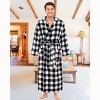 ADR Men's Robe, Plush Fleece Hooded Bathrobe Man, Long Warm Cozy Bath Robe Man - 2 of 2