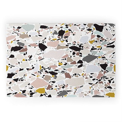 Evamatise Terrazzo Pattern II 36" x 24" Welcome Mat - Society6