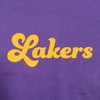 NBA Los Angeles Lakers Women's Long Sleeve V-Neck Fleece Sweatshirt - L - 4 of 4