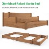 coucheta Raised Garden Bed Kits, Planter Box for Vegetables Flowers Ground Planter Box-Olive - 4 of 4