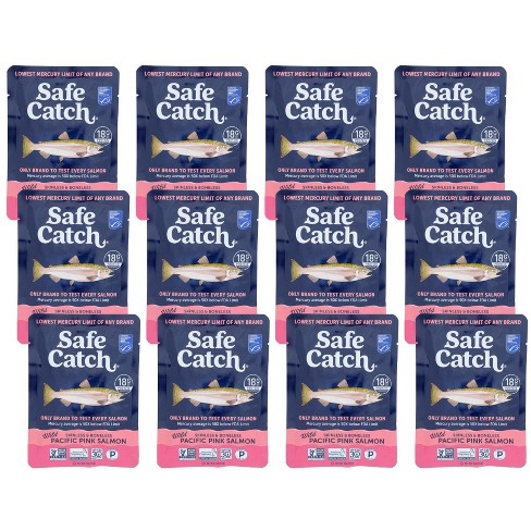Safe Catch Wild Skinless & Boneless Pink Salmon - Case Of 12/3 Oz