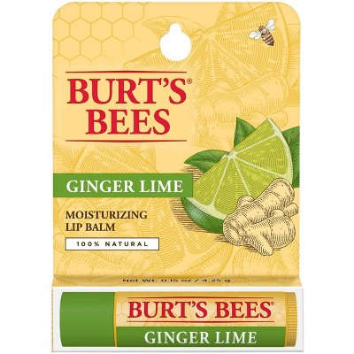 Burt's Bees Lip Balm - Ginger Lime - 0.15oz