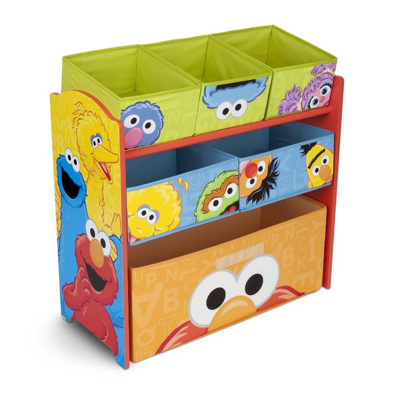 Sesame Street Design and Store 6 Bin Kids&#39; Toy Organizer - Delta Children, 5 of 12