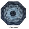 Alpine Stripe Collection 100% Polypropylene Durable & Stain Resistant Double Sided Reversible Indoor Area Utility Octagonal Rug - 2 of 4