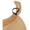 Magid Straw Two Tone Striped Color Block Roll Up Visor - 4 of 4
