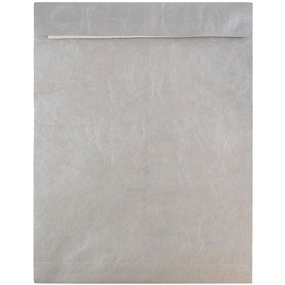 JAM Paper Tyvek Tear-Proof Open End Catalog Envelopes 10" x 13" Silver V021384
