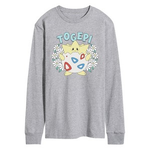 Men's - Pokémon - Floral Togepi Long Sleeve Graphic T-Shirt - 1 of 3