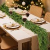 GAOMON 9 Ft Realistic Christmas Garland, Real Touch Norfolk Pine Garland for Mantle, Dense Artificial Greenery Garland Decorations - 2 of 4